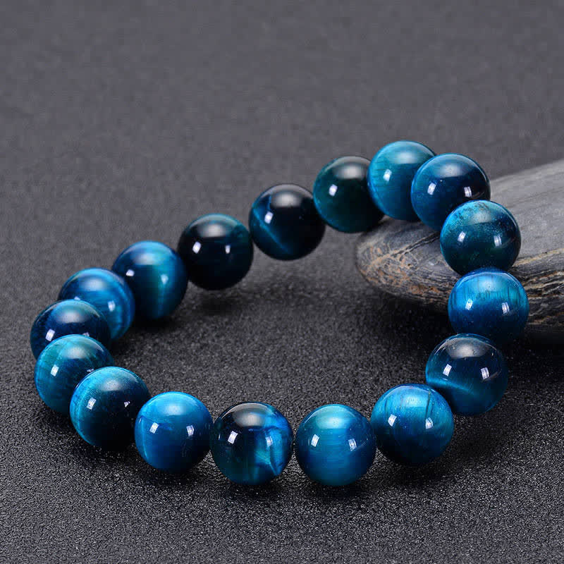 Buddha Stones Blue Tiger Eye Protection Bracelet