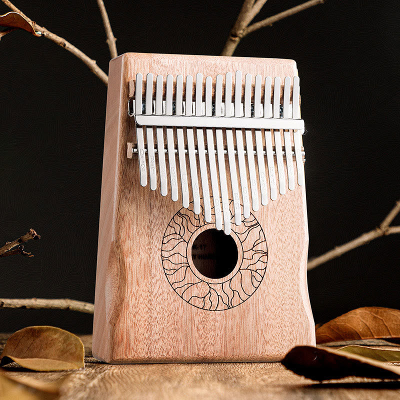 Kalimba 17/21 Keys Thumb Piano Lotus Design Portable Finger Piano