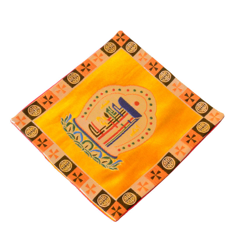 Prayer Altar Mat Man-Bcu Kalachakra Healing Meditation Jacquard Mat