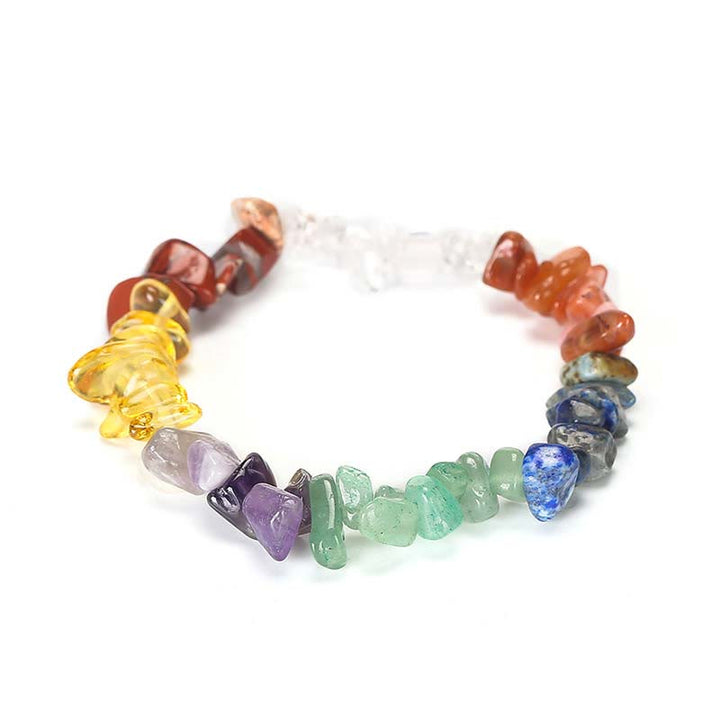 Natural Irregular Shape Crystal Stone Warmth Soothing Bracelet