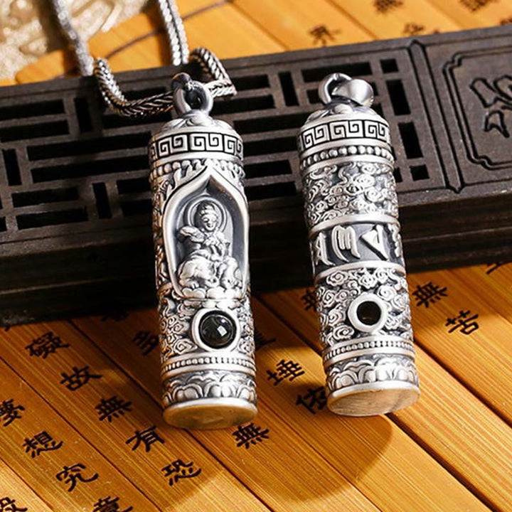 Chinese Zodiac Natal Buddha Projection Prosperity Necklace Pendant