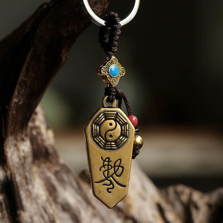 Feng Shui Bagua Yin Yang Balance Peace Keychain