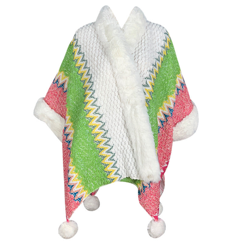 Buddha Stones Tibetan Multicolored Striped Shawl Winter Cozy Travel Scarf Wrap