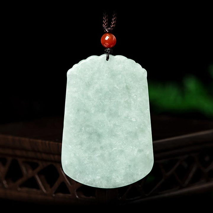 Natural Jade 12 Chinese Zodiac Abundance Amulet Pendant Necklace