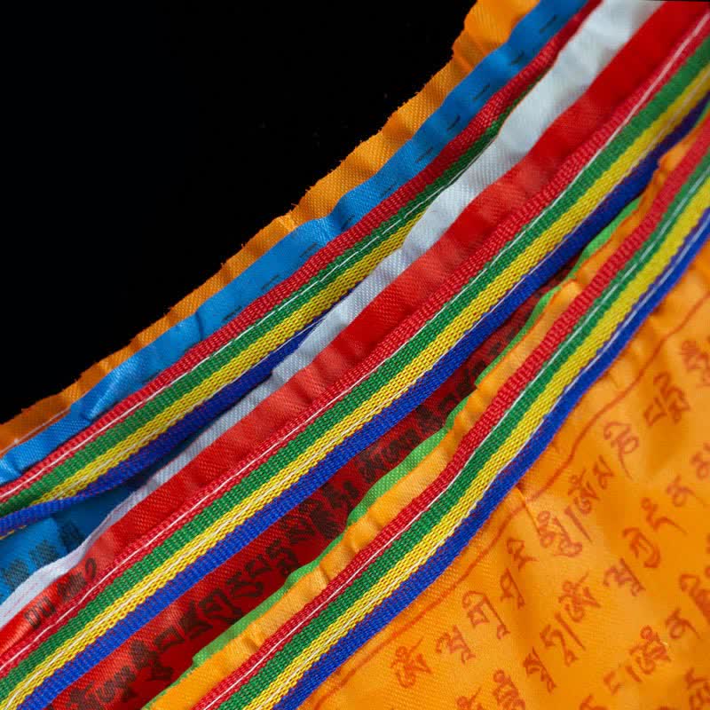 Tibetan 5 Colors Windhorse Blessing Outdoor 20 Pcs Prayer Flag