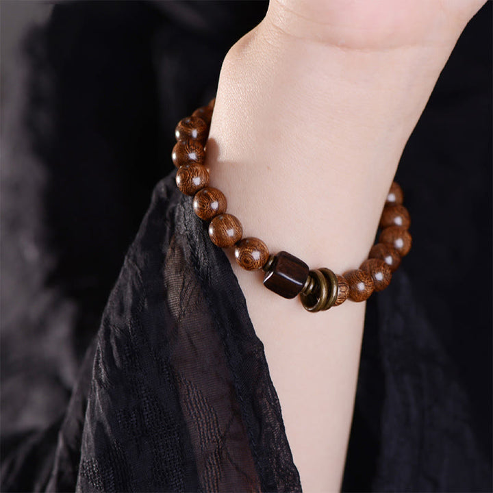 Buddha Stones Phoebe Zhennan Wood Spirituality Bracelet