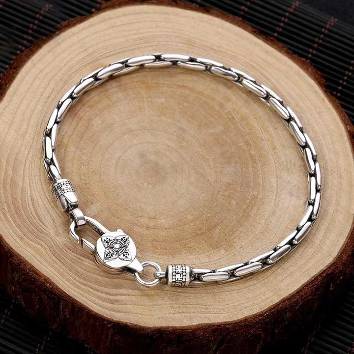 Buddha Stones Tibetan Double Dorje Om Mani Padme Hum Buddha Swastika Vajra Strength Bracelet