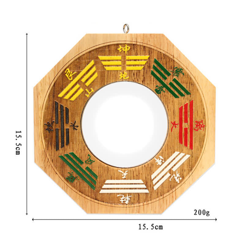 Feng Shui Bagua Map Peach Wood Balance Energy Map Mirror