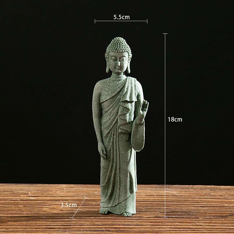 Tibetan Meditation Contemplation Buddha Serenity Compassion Statue Figurine Decoration