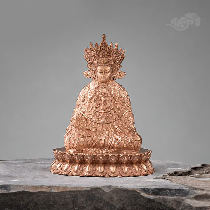 Buddha Shakyamuni Figurine Compassion Handmade Copper Statue Decoration