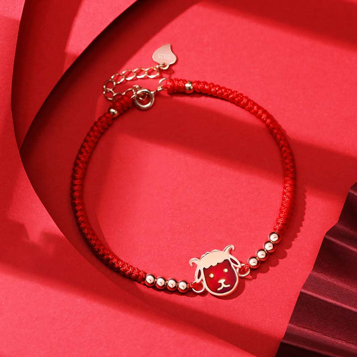 Buddha Stones 12 Chinese Zodiac Lucky Red String Bracelet