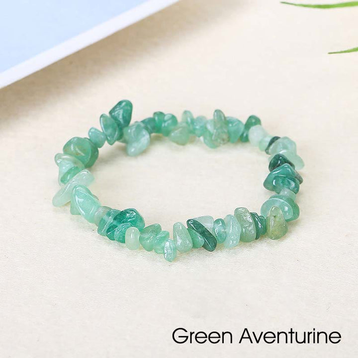 Natural Irregular Shape Crystal Stone Warmth Soothing Bracelet