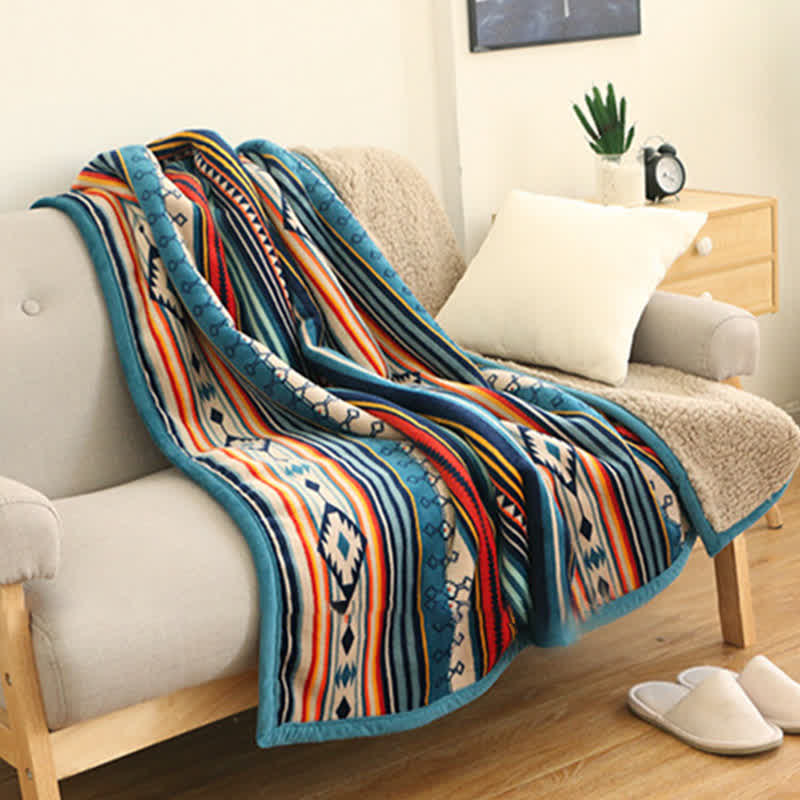 Geometric Warm Soft Bed Throw Blanket