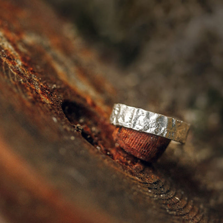 925 Sterling Silver Simple Design Blessing Couple Ring