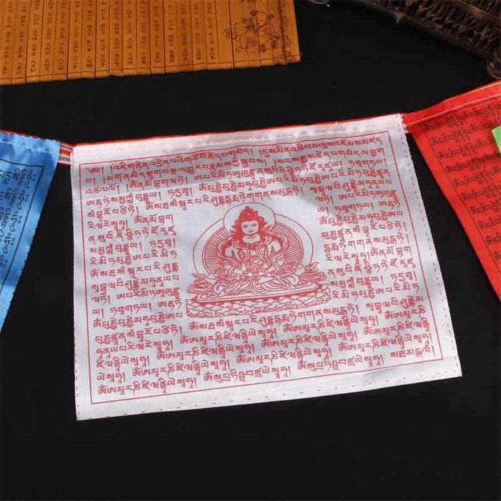 Tibetan 5 Colors Windhorse Auspicious Outdoor Prayer Flag