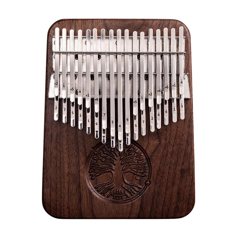 Kalimba 34 Keys Thumb Piano Tree of Life Design Portable Finger Marimba Piano