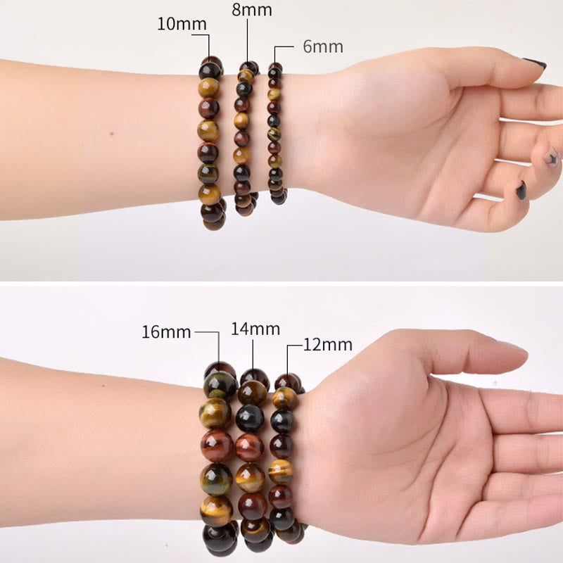 Buddha Stones Natural Tiger Eye Positive Protection Bracelet