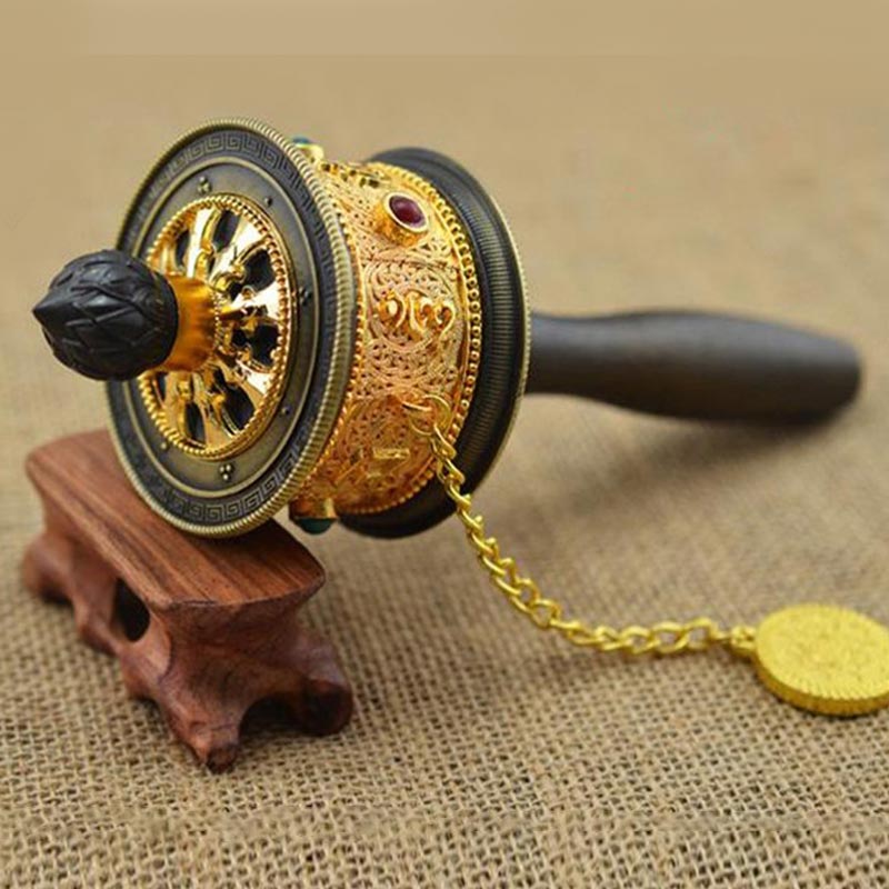 Tibetan Lucky Prayer Wheel Decoration