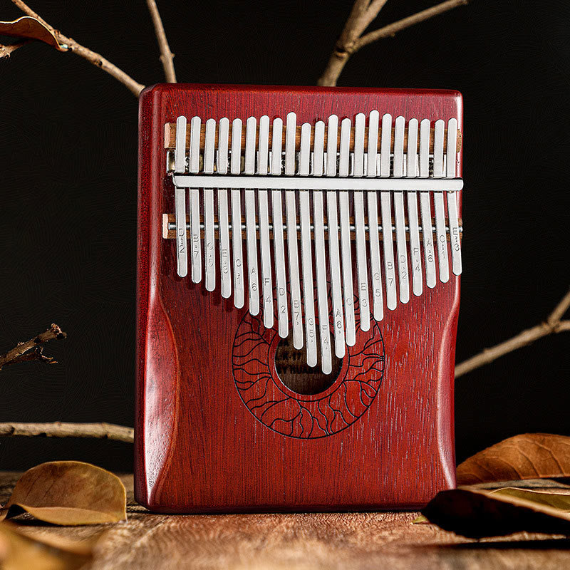 Kalimba 17/21 Keys Thumb Piano Lotus Design Portable Finger Piano