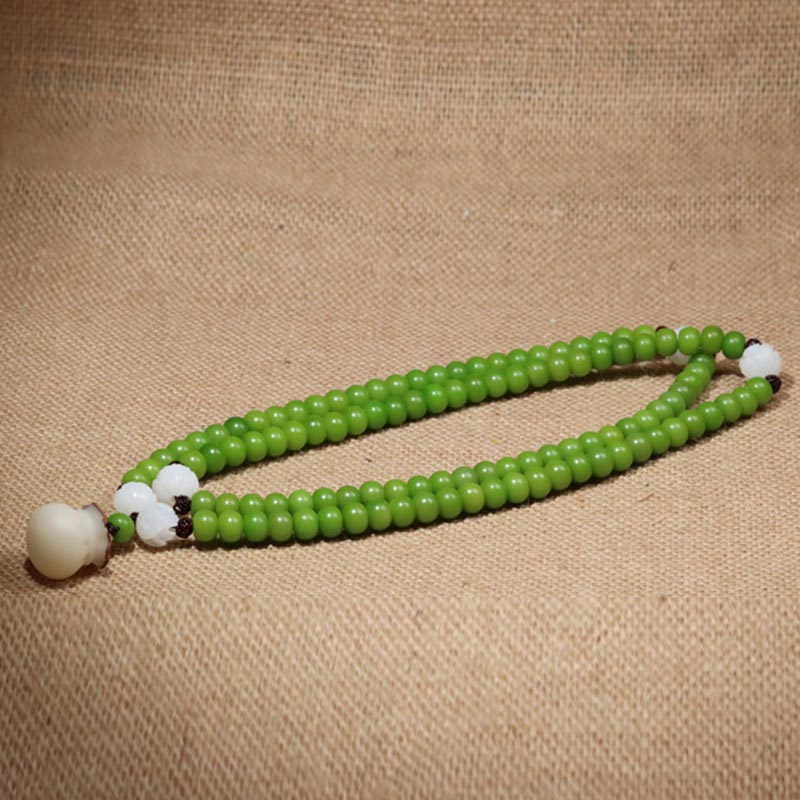 Natural Bodhi Seed 108 Beads Mala Wisdom Bracelet