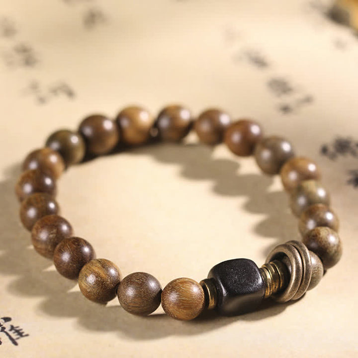 Tibetan Green Sandalwood Crystal Soothing Peace Bracelet