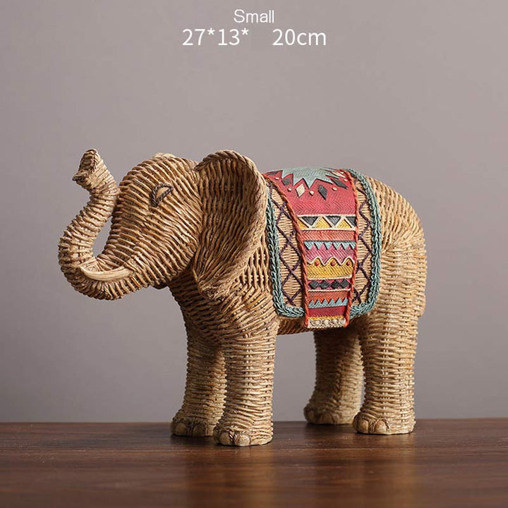 Elephant Resin Wisdom Wealth Home Decoration