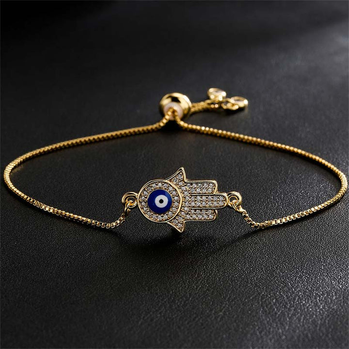 Buddha Stones Evil Eye Protection Courage Bracelet