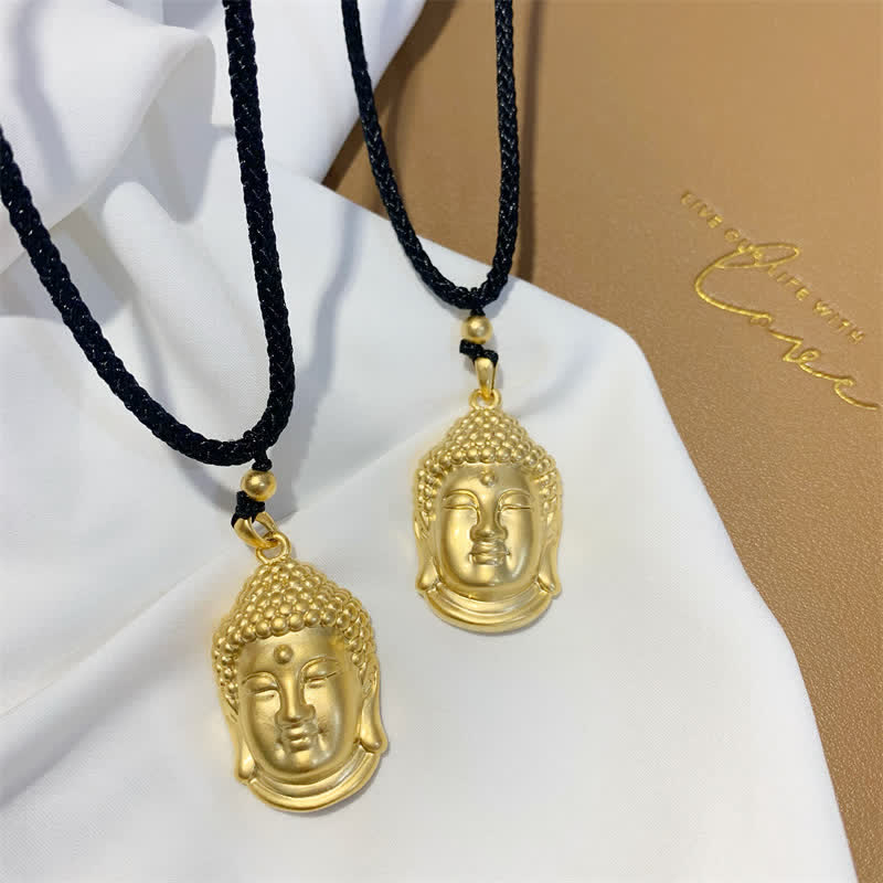 Gold Buddha Copper Wealth Necklace Pendant