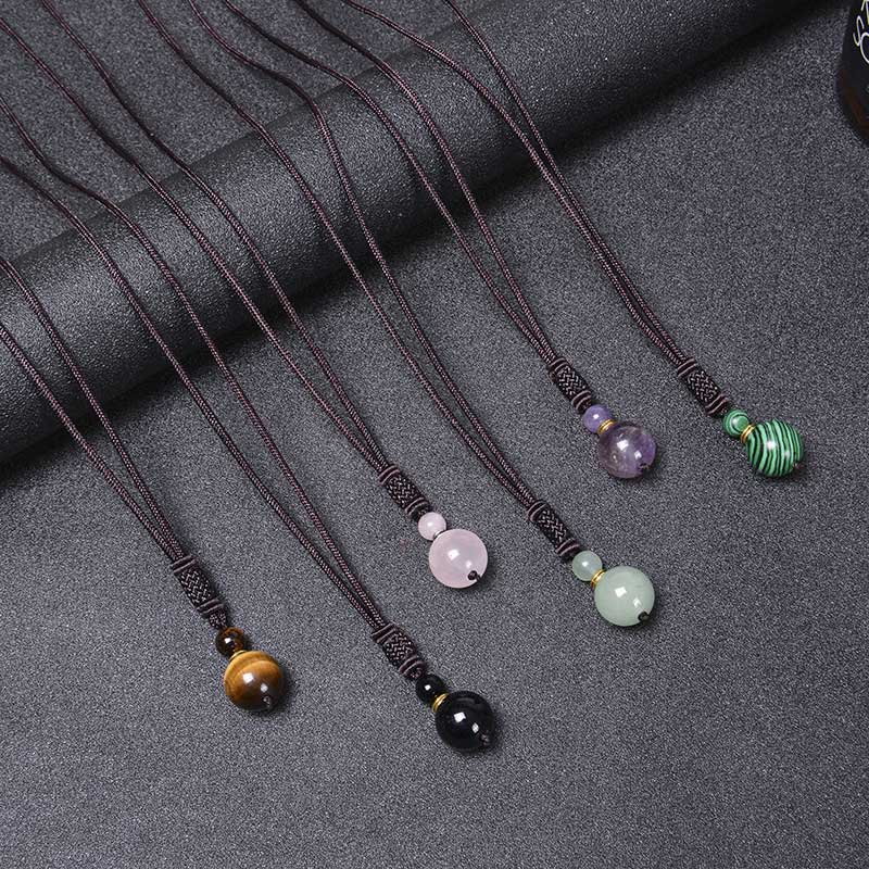 Buddha Stones Tibetan Jade Harmony Necklace