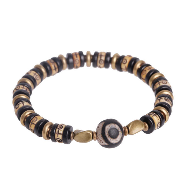 Tibetan Yak Bone Ebony Wood Strength Bracelet