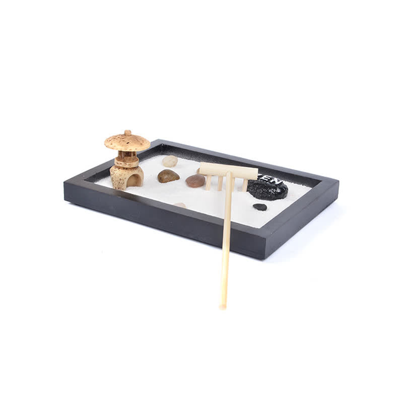 Mountain Rocks Meditation Enlightenment Zen Garden Decoration