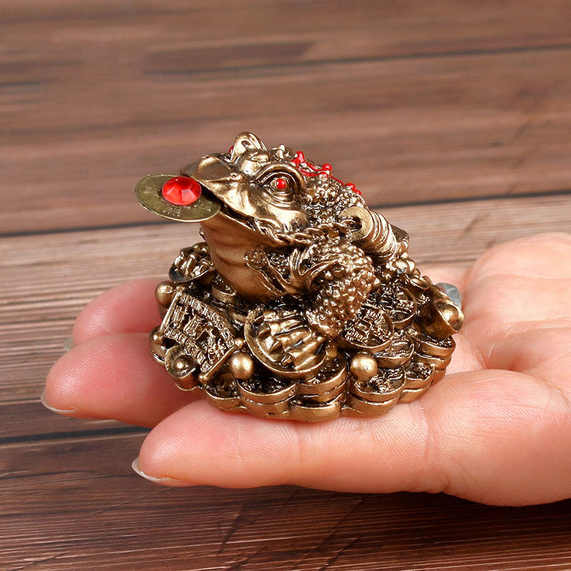 Buddha Stones FengShui Wealth Lucky Frog Decoration