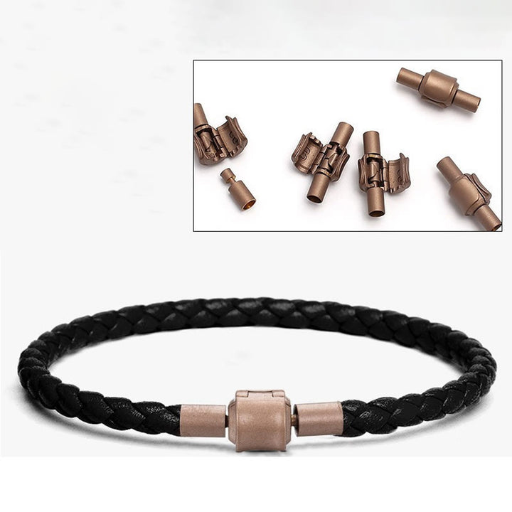 Buddha Stones Vintage Leather Rope Luck Braid String Bracelet