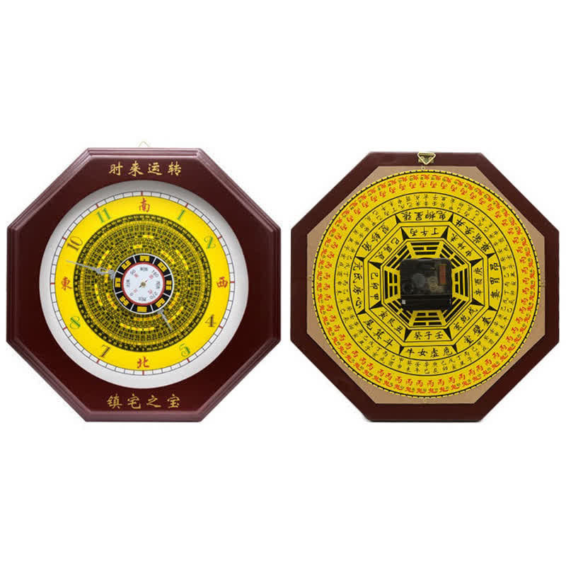 Feng Shui Bagua Map Balance Energy Map Wall Clock