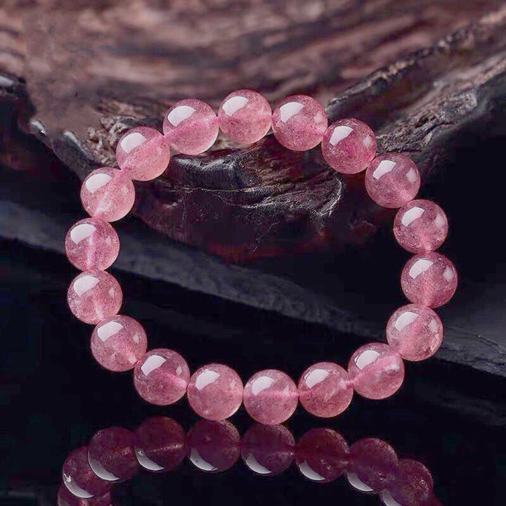 Buddha Stones Natural Rose Quartz Love Caring Bracelet