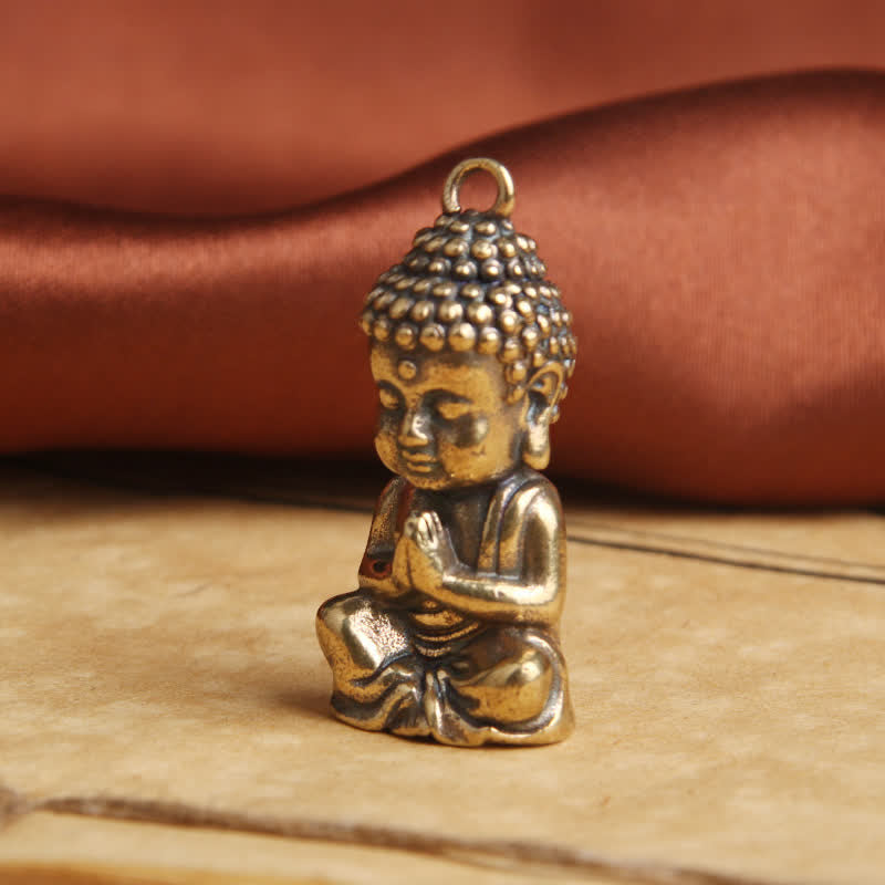 Buddha Compassion Copper Keychain Pendant Decoration