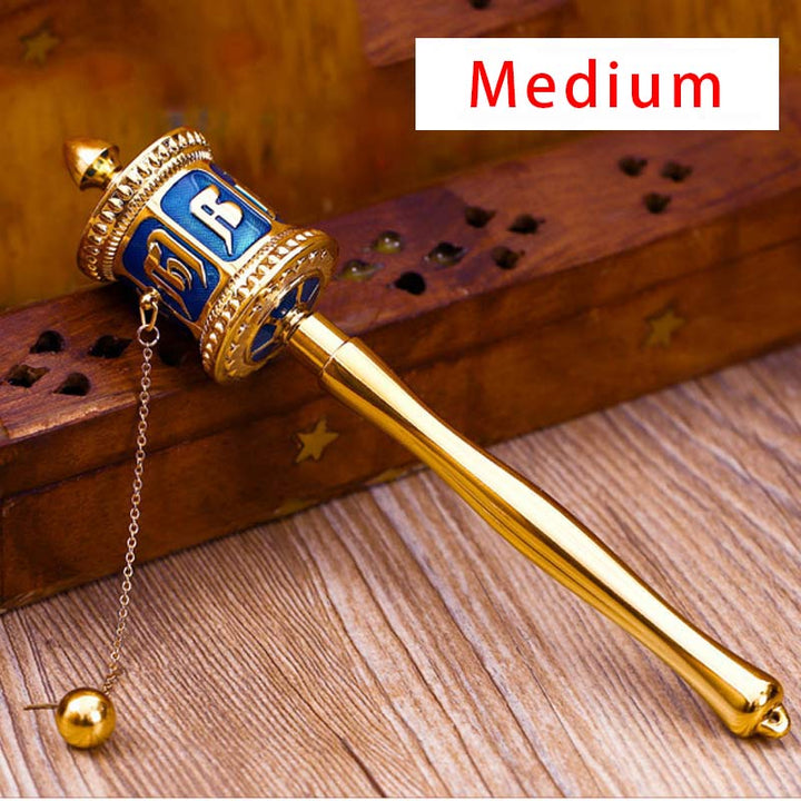 Tibetan Prayer Wheel Six True Words Blessing Meditation Decoration