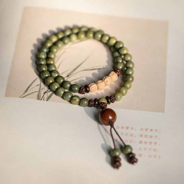 Green Sandalwood Positive Peace Bracelet