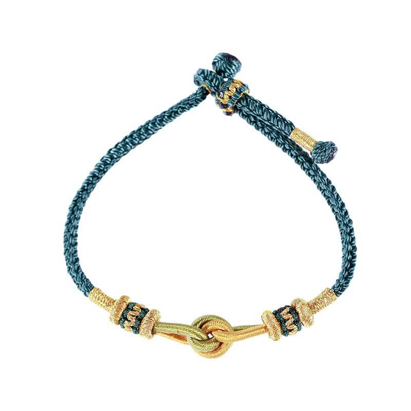 Buddha Stones Handmade Knotting Faith Strength Braid String Bracelet