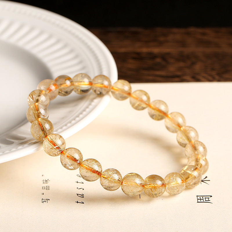 Buddha Stones Natural Citrine Blessing Protection Bracelet