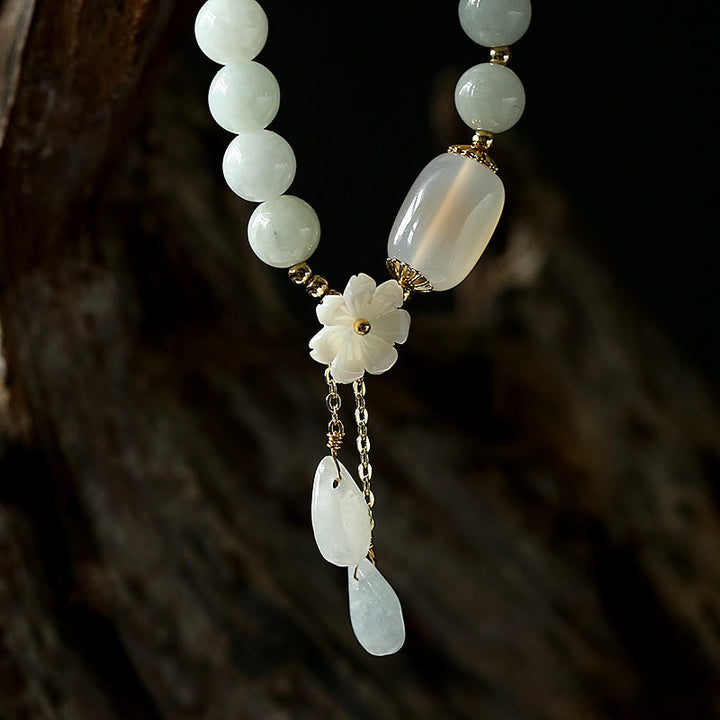 Buddha Stones Bring Positivity and Hope Luck White Jade Bundle