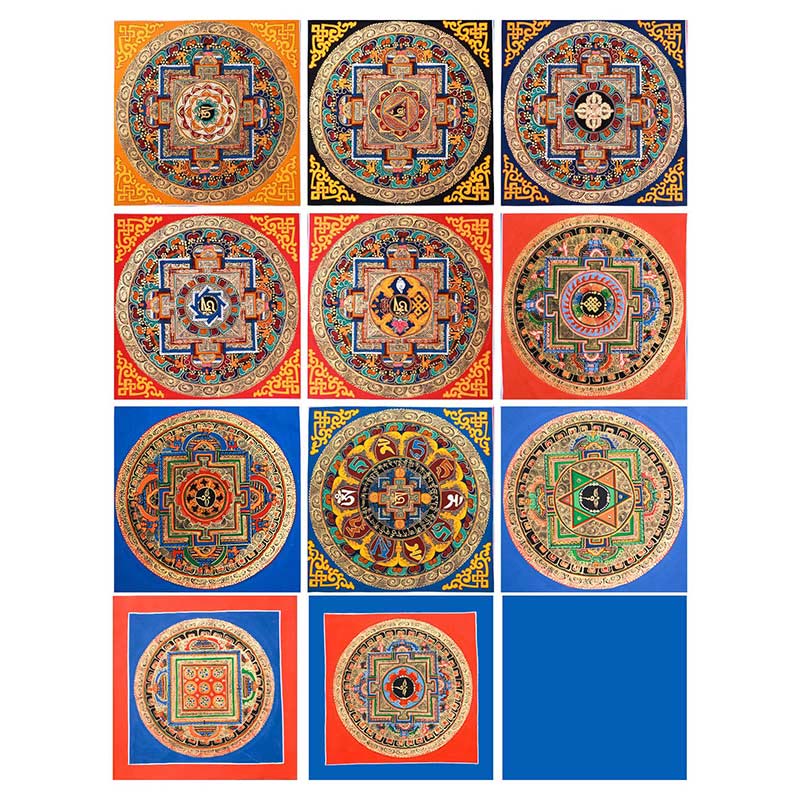 Tibetan Handmade Thangka Painting Blessing Thangka Blind Box Random Color Pattern