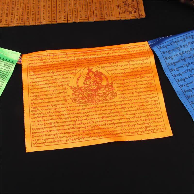 Tibetan 5 Colors Windhorse Auspicious Outdoor Prayer Flag