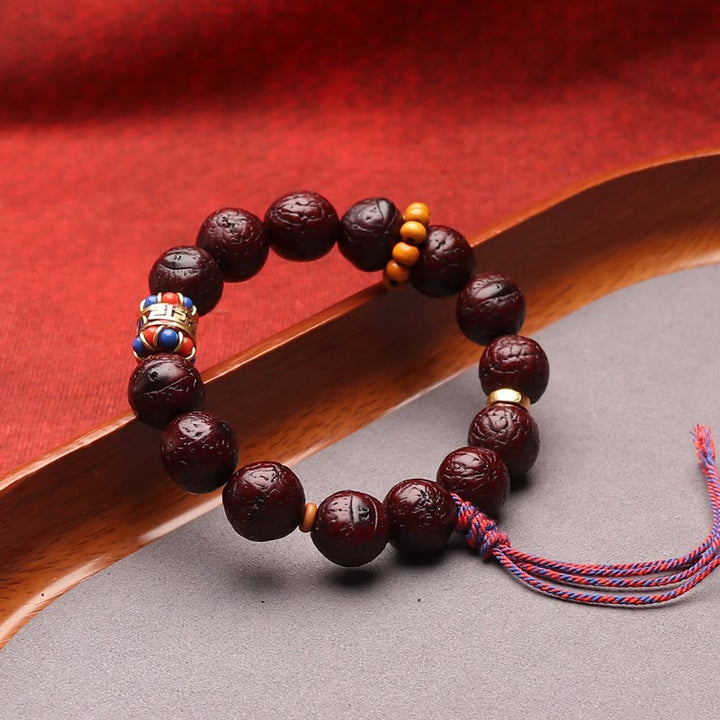 Buddha Stones Bodhi Seed Bead Peace Calm Tassel Bracelet