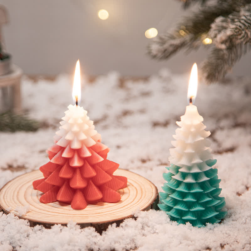 Christmas Tree Scented Soy Wax Candle Gift For Family Friends