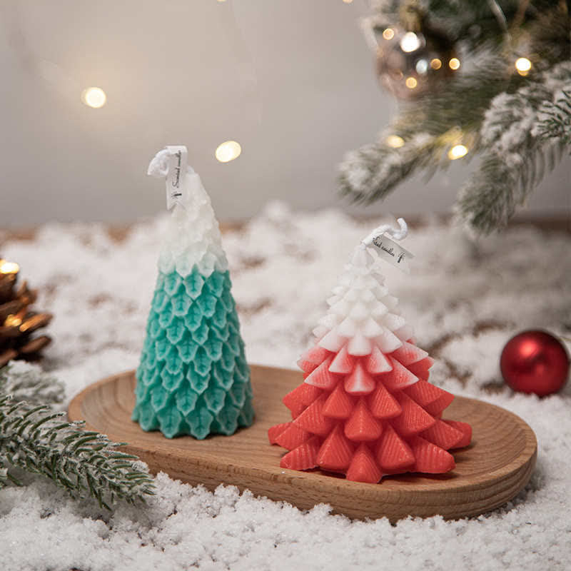 Christmas Tree Scented Soy Wax Candle Gift For Family Friends