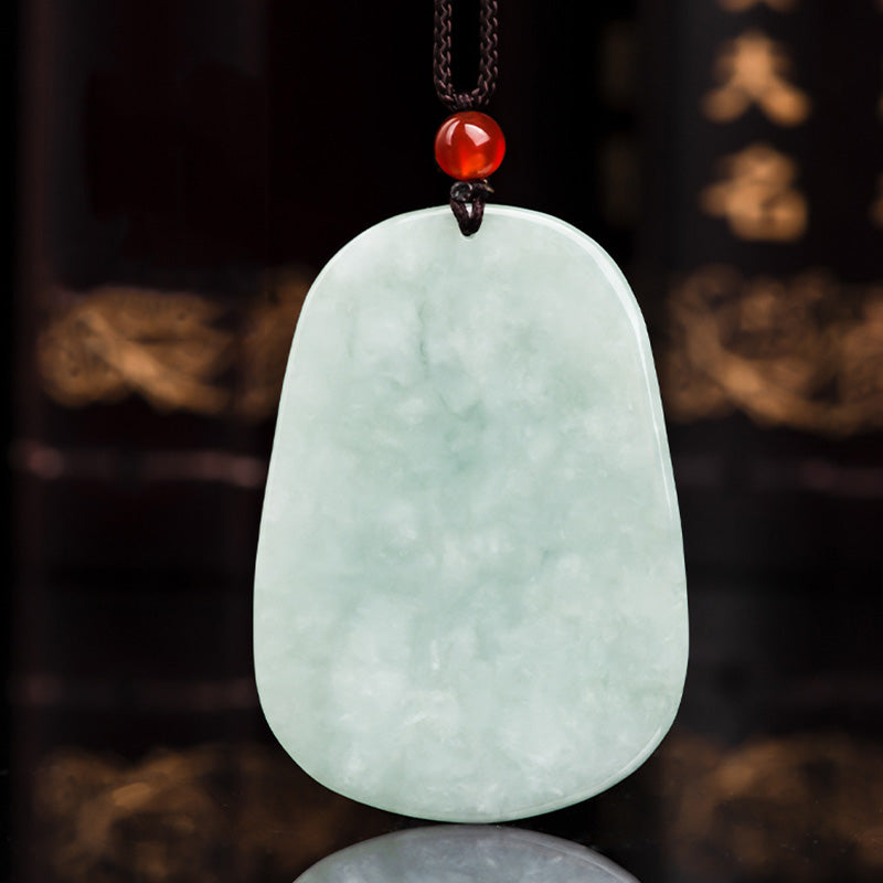 Buddha Stones Chinese Zodiac Flying Dragon Jade Protection Necklace String Pendant