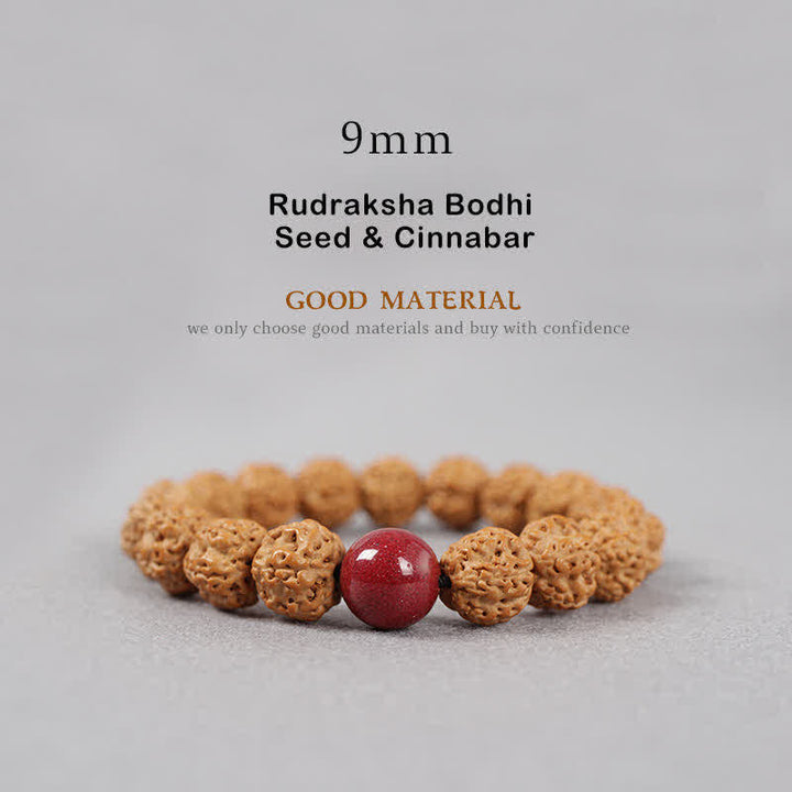 Buddha Stones Tibet Rudraksha Bodhi Seed Dzi Bead Amber Turquoise Wealth Bracelet