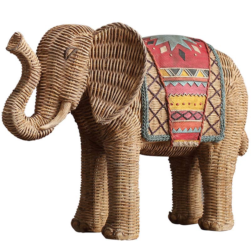 Elephant Resin Wisdom Wealth Home Decoration