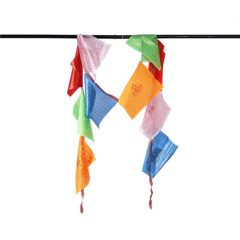 Tibetan 5 Colors Windhorse Auspicious Outdoor Prayer Flag